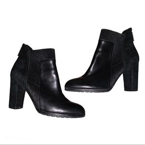 Donald J Pliner Leather Suede Booties Womens 9